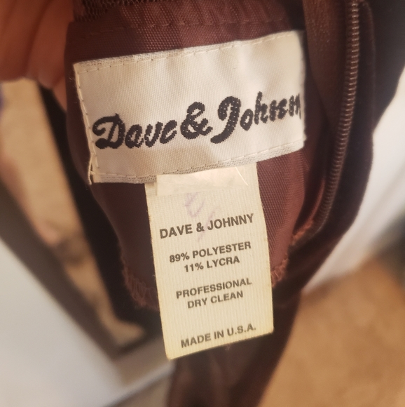 Chocolate Brown Velvet Maxi Halter Formal - Picture 5 of 9